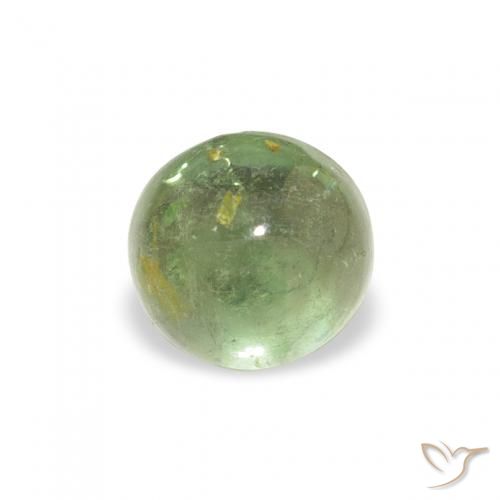 0.69ct Natural Light Green Tourmaline, Round, Transparent