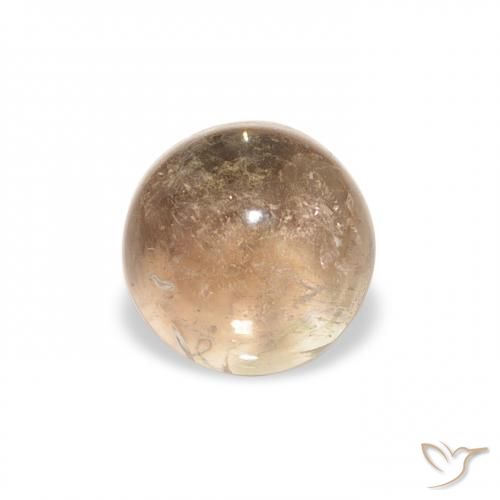 1.29ct Natural Orange-Golden Tourmaline, Round, Transparent
