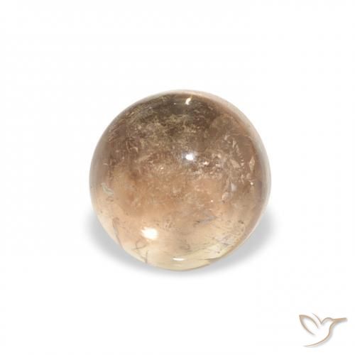 1.29 ct Golden Tourmaline Stone, Natural Tourmaline in Round Cabochon Shape for Sale