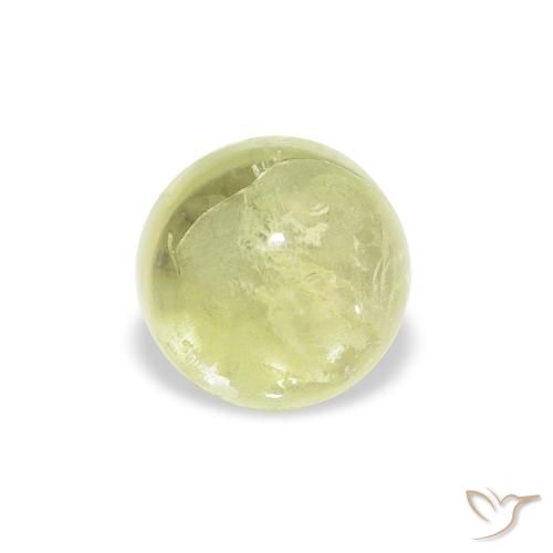 1.29ct Natural Light Green Tourmaline, Round, Transparent
