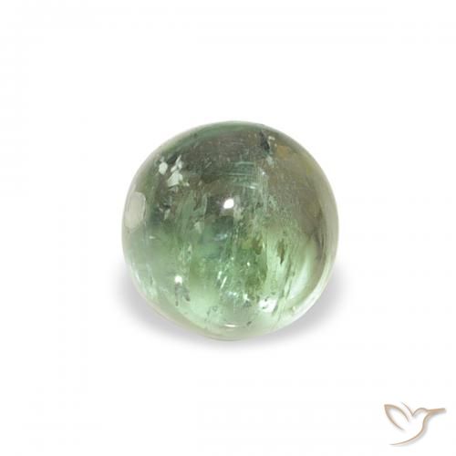 0.66ct Natural Medium Light-Green Tourmaline, Round, Transparent