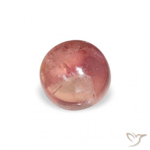 1.31 ct Pink Tourmaline Stone, Natural Tourmaline in Round Cabochon Shape for Sale