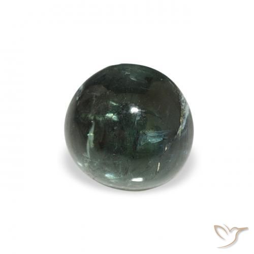 0.57 ct Multicolor Tourmaline Stone, Natural Tourmaline in Round Cabochon Shape for Sale