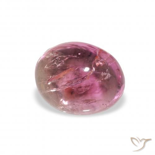 1.21 ct Pink Tourmaline Stone, Natural Tourmaline in Oval Cabochon Shape for Sale