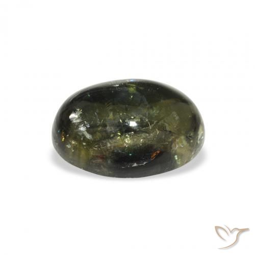 Tourmaline Gemstone in 8.8 x 6.7 mm Size for Sale, Tourmaline Stone in Deep Green Color