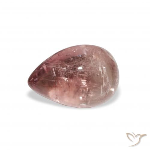 1.66ct Natural Orange Pink Tourmaline, Pear Shape, Transparent
