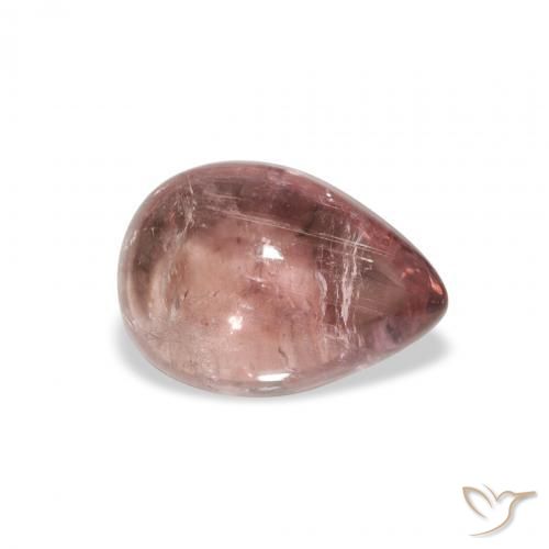 1.66 ct Pink Tourmaline Stone, Natural Tourmaline in Pear Cabochon Shape for Sale