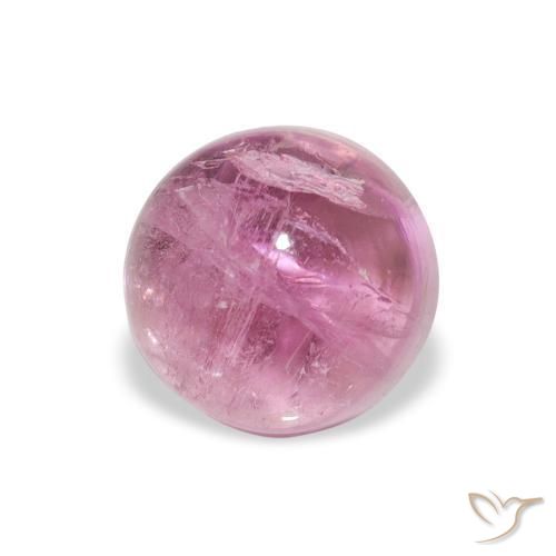 1.16 ct Pink Tourmaline Stone, Natural Tourmaline in Round Cabochon Shape for Sale