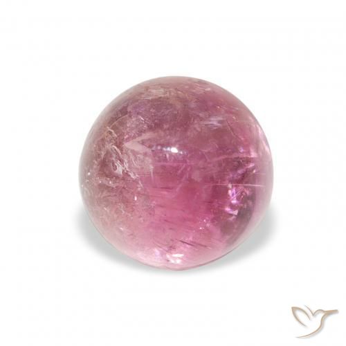 1.51 ct Pink Tourmaline Stone, Natural Tourmaline in Round Cabochon Shape for Sale