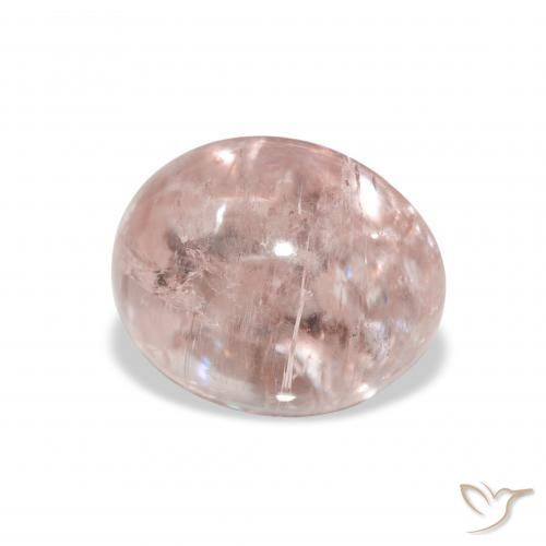 4.25 ct Pink Tourmaline Stone, Natural Tourmaline in Oval Cabochon Shape for Sale
