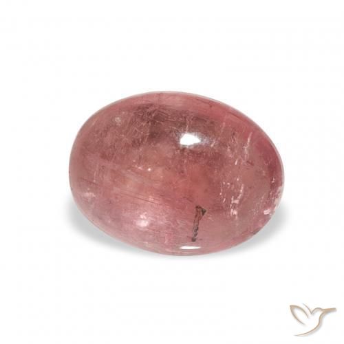 1.34 ct Pink Tourmaline Stone, Natural Tourmaline in Oval Cabochon Shape for Sale