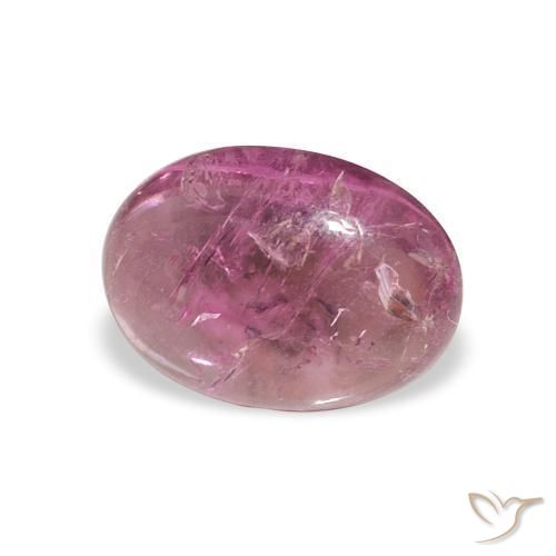 1.05 ct Pink Tourmaline Stone, Natural Tourmaline in Oval Cabochon Shape for Sale