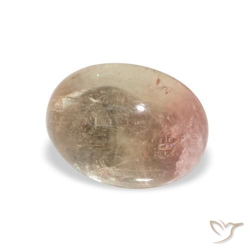 1.66 ct Pink Tourmaline Stone, Natural Tourmaline in Oval Cabochon Shape for Sale