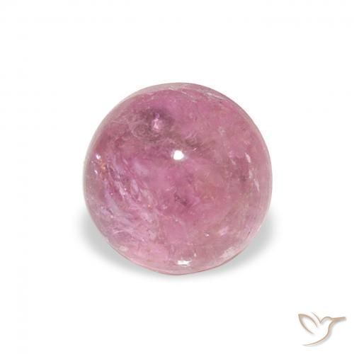 1.17 ct Pink Tourmaline Stone, Natural Tourmaline in Round Cabochon Shape for Sale