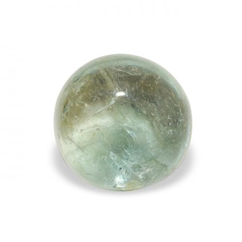 1.18 ct Green Tourmaline Gemstone, Tourmaline Gem in Round Cabochon Shape for Sale.