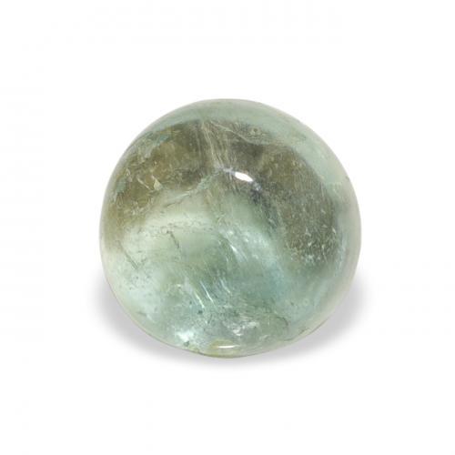 1.18 ct Green Tourmaline Stone, Natural Tourmaline in Round Cabochon Shape for Sale