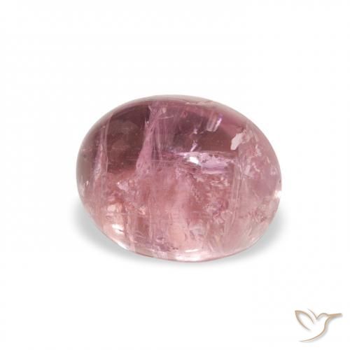 1.35 ct Pink Tourmaline Stone, Natural Tourmaline in Oval Cabochon Shape for Sale
