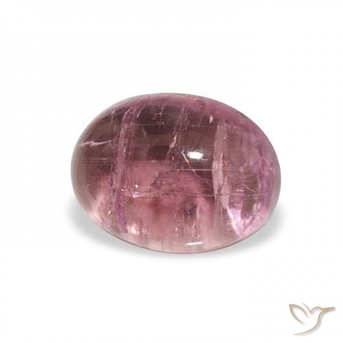 1.13 ct Pink Tourmaline Stone, Natural Tourmaline in Oval Cabochon Shape for Sale