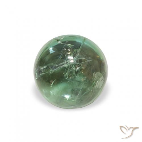 0.74ct Natural Cool Green Tourmaline, Round, Transparent