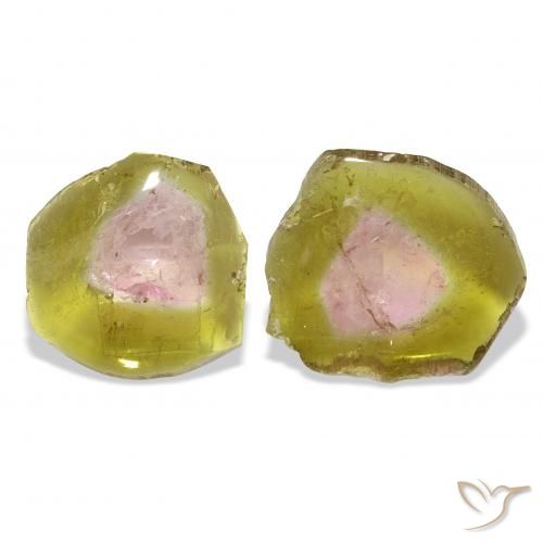 8.90ctw Watermelon Tourmaline, Fancy, Transparent