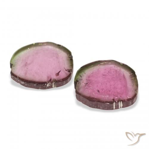 Tourmaline Gemstones in 10.7 x 10.5 mm Size for Sale, Tourmaline Stones in Bi-Color Color