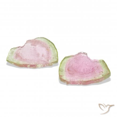 Tourmaline Gemstones in 20.1 x 17.3 mm Size for Sale, Tourmaline Stones in Bi-color Color