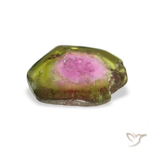 Tourmaline Gemstone in 11.4 x 9.1 mm Size for Sale, Tourmaline Stone in Watermelon Color