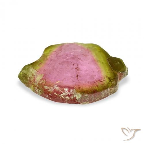 Tourmaline Gemstone in 13.3 x 13.2 mm Size for Sale, Tourmaline Stone in Watermelon Color