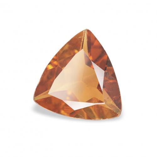 0.68 ct Orange Tourmaline Stone, Natural Tourmaline in Trillion Facet Shape for Sale
