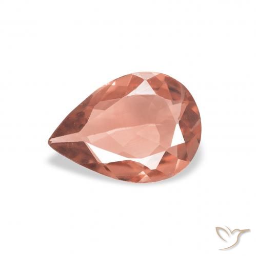 0.65 ct Red Tourmaline Gemstone, Tourmaline Gem in Pear Facet Shape for Sale.