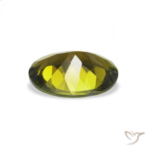 Tourmaline Gemstone in 9 x 7 mm (calibrated) Size for Sale, Tourmaline Stone in Deep Forest Green Color