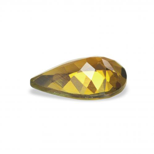Tourmaline Gemstone in 9 x 5.7 mm Size for Sale, Tourmaline Stone in Golden Brown Color