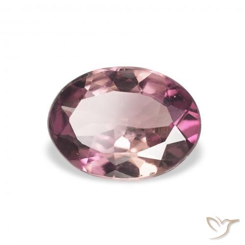 0.85 ct Purple Tourmaline Stone, Natural Tourmaline in Oval Facet Shape for Sale