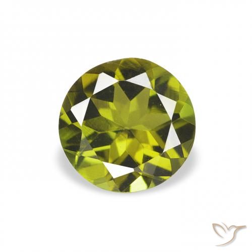 0.68ct Natural Warm Forest Green Tourmaline, Round, VVS-VS