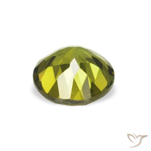 Tourmaline Gemstone in 6 mm (calibrated) Size for Sale, Tourmaline Stone in Warm Forest Green Color