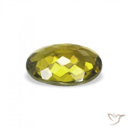 Tourmaline Gemstone in 8 x 6 mm (calibrated) Size for Sale, Tourmaline Stone in Warm Green Color