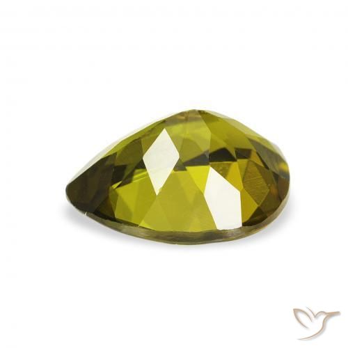 Tourmaline Gemstone in 8 x 6 mm (calibrated) Size for Sale, Tourmaline Stone in Warm Green Color