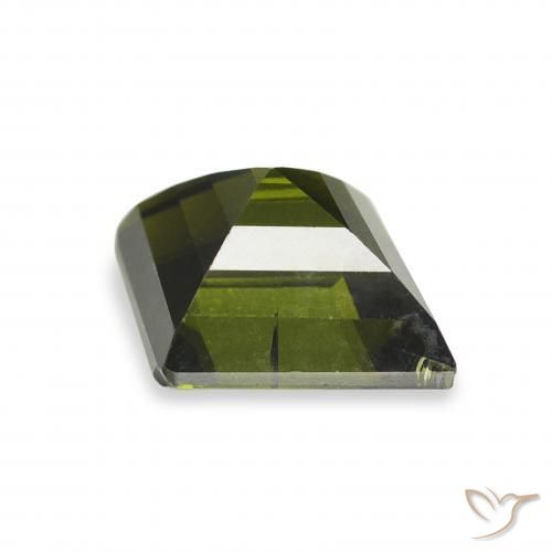 Tourmaline Gemstone in 9.9 x 8 mm Size for Sale, Tourmaline Stone in Deep Green Color