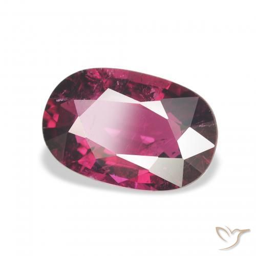 2.04 ct Purple Tourmaline Stone, Natural Tourmaline in Oval Facet Shape for Sale