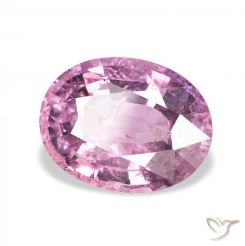 3.25 ct Pink Tourmaline Stone, Natural Tourmaline in Oval Facet Shape for Sale
