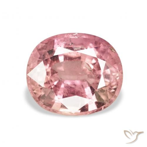 3.40ct Natural Light Hot Pink Tourmaline, Oval, VS-SI