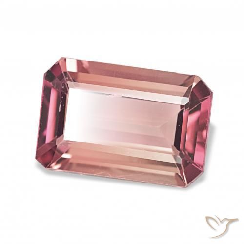 2.49 ct Pink Tourmaline Stone, Natural Tourmaline in Octagon Step Cut Shape for Sale