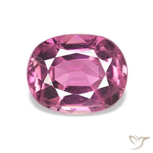 1.65ct Natural Hot Pink Tourmaline, Oval, VVS-VS, Photo A