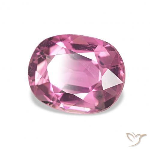1.65 ct Pink Tourmaline Stone, Natural Tourmaline in Oval Facet Shape for Sale