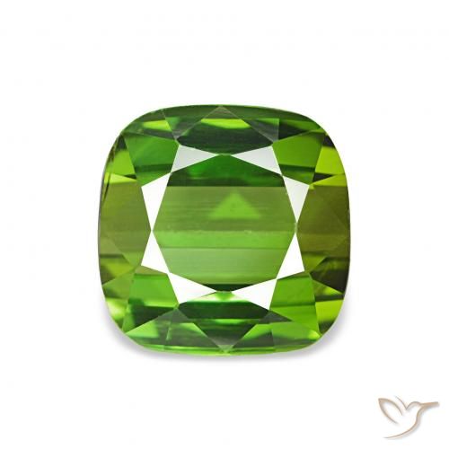 1.75ct Medium Green Tourmaline, Cushion, VVS-VS
