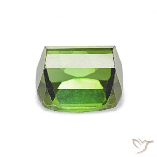 Tourmaline Gemstone in 6.7 x 6.6 mm Size for Sale, Tourmaline Stone in Medium Green Color