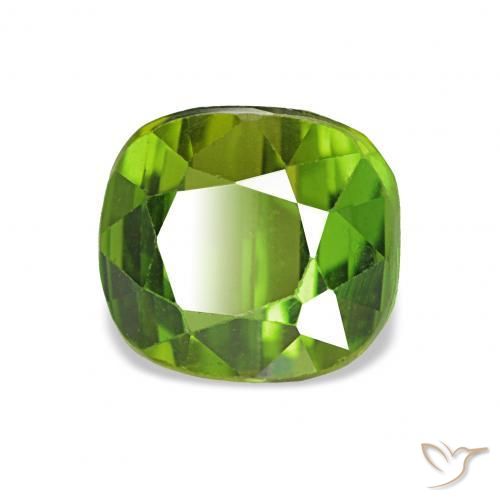 1.98 ct Green Tourmaline Stone, Natural Tourmaline in Cushion-Cut Shape for Sale