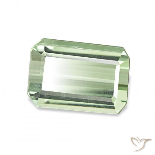 2.04 ct Green Tourmaline Stone, Natural Tourmaline in Octagon Step Cut Shape for Sale