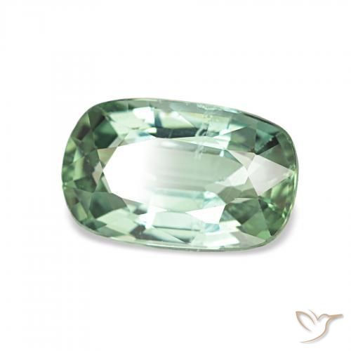 1.42 ct Green Tourmaline Stone, Natural Tourmaline in Octagon Step Cut Shape for Sale