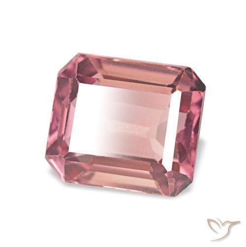 1.50 ct Pink Tourmaline Stone, Natural Tourmaline in Octagon Step Cut Shape for Sale